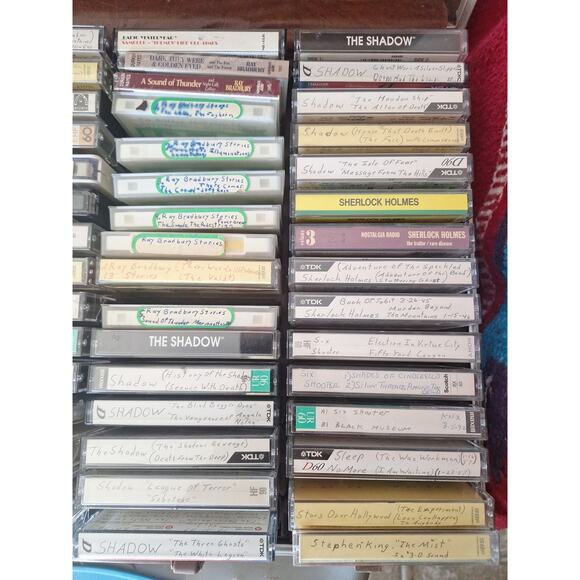 Old-Time Radio Horror & Mystery 60 Cassettes The Shadow Lights Out Inner Sanctum - Picture 3 of 8